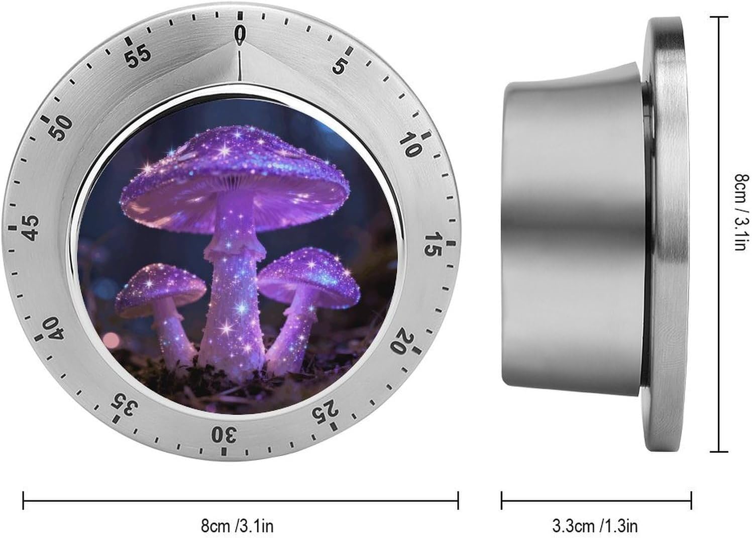 Stainless Steel Mechanical Kitchen Timer, Sturdy Digital Timer image 2