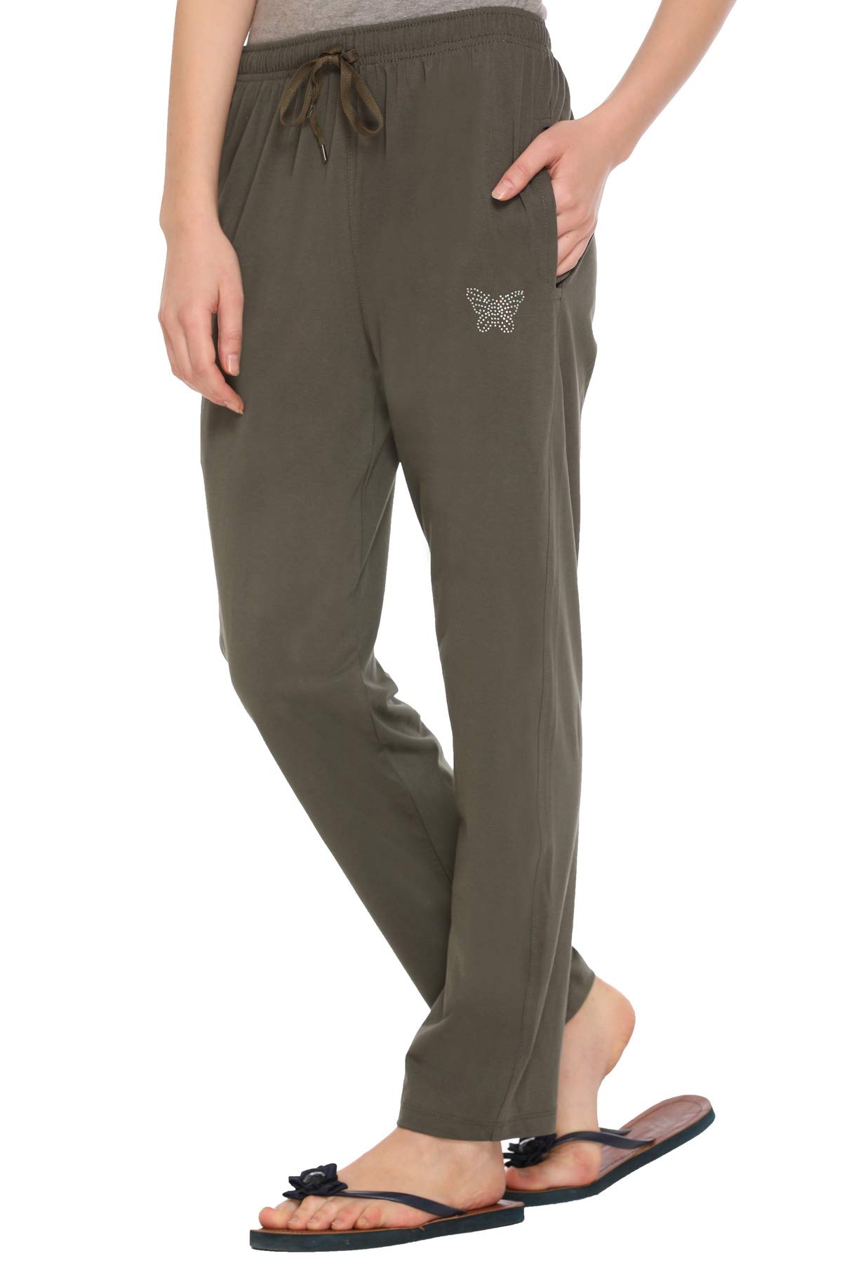 cupid Woman Relaxed Fit Cotton Lounge Pants, Comfortable Track Pant, Lower, Sports Trouser, Solid Slim Joggers n Daily Gym Wear for Ladies-picture-21