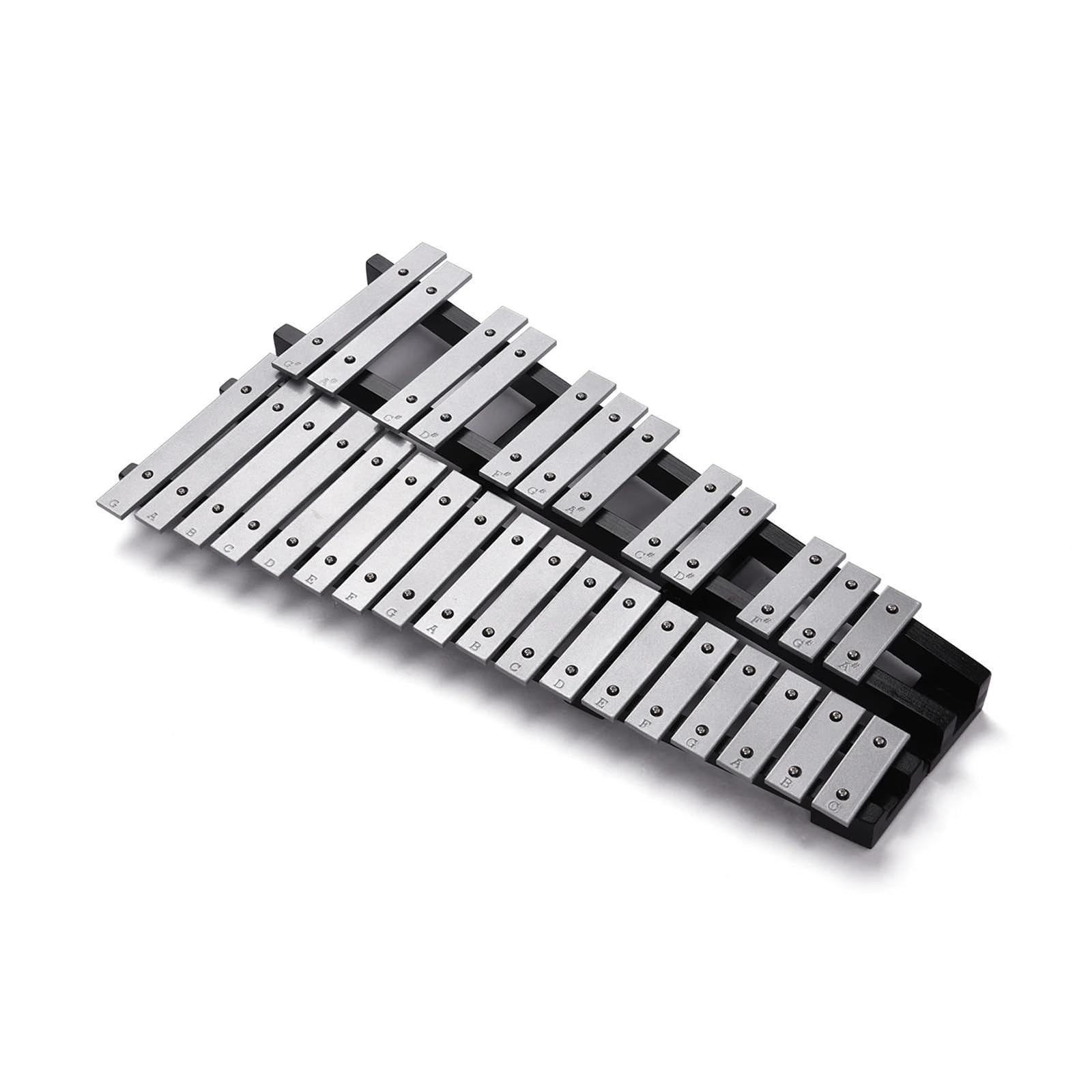 Glockenspiel pliable 30 notes, cadre en bois pratique, bâton en aluminium, Instrument de Percussion Kit De Glockenspiel