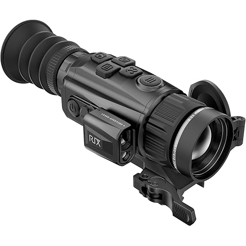 RIX STORM-S6R 12um 640 Thermal Scope 35mm with Laser Rangefinder(50Hz), Thermal RifleScope with 1968 Yards Detection Range and Ballistic Calculator, ≤1lb, Safety Level-Class I, Power Output＜1mW