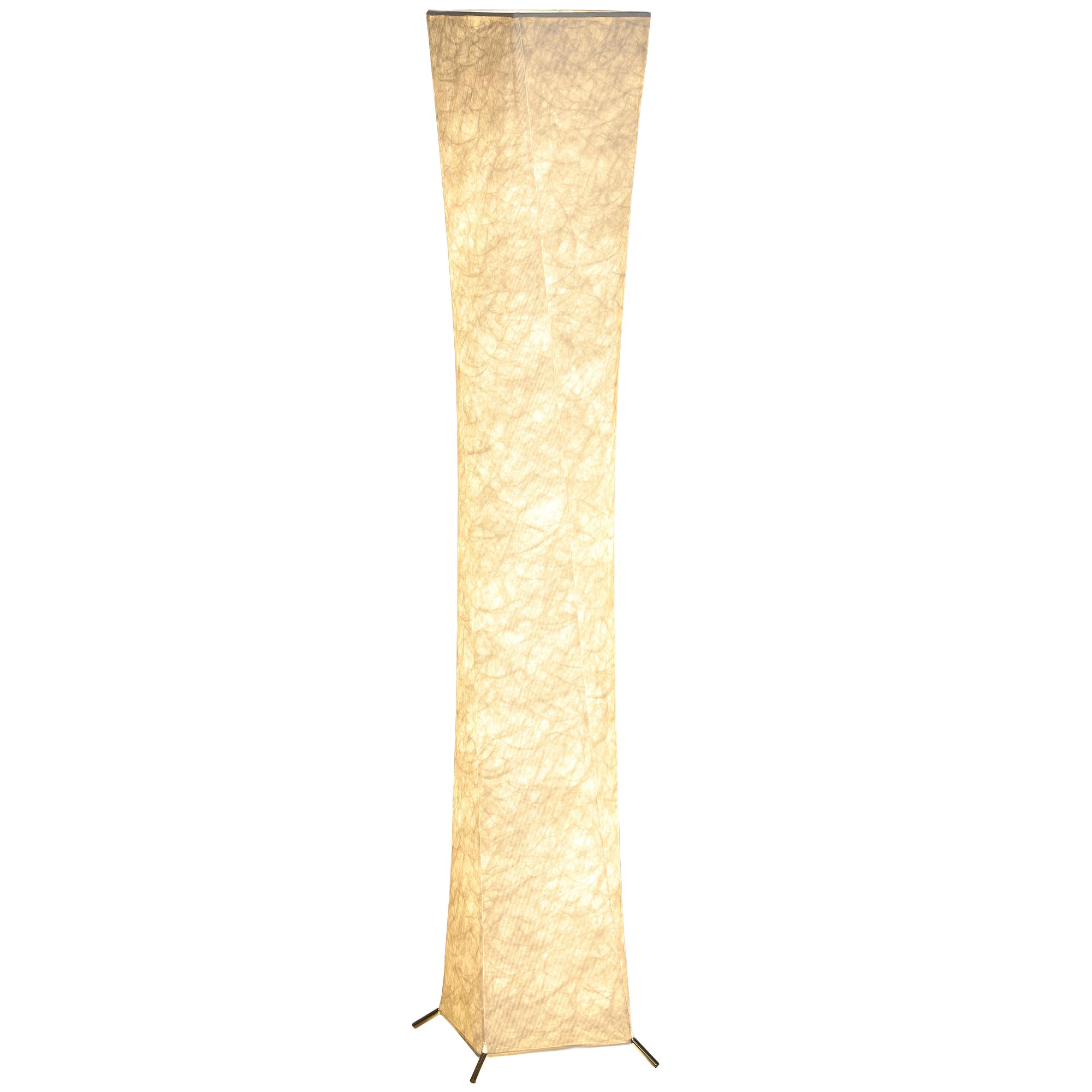 HOMCOM LED Lampa stojąca do salonu ściemn. z kloszem papier. ciepła biel