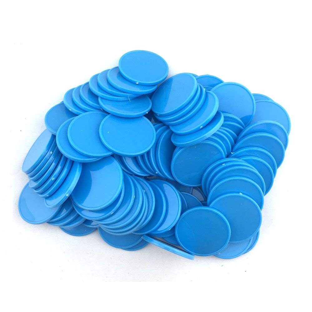 Blue Orange Set of 100 1.5 inch Opaque Plastic Learning Counters Mini Poker Chips Game Tokens Color : Blue (B07X6RG88F) Amazon Price History, Amazon Price Tracker
