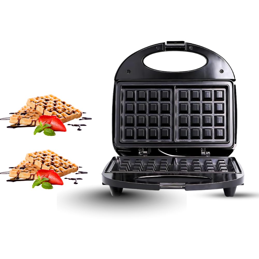 Drumstone (𝐒𝐩𝐞𝐜𝐢𝐚𝐥 𝟏𝟓 𝐘𝐞𝐚𝐫𝐬 𝐖𝐚𝐫𝐫𝐚𝐧𝐭𝐲) Electric Waffle Maker for Home Use | Non-Stick Plates, Quick & Even Heating, Heat-Resistant Handle | Compact Waffle Iron for Square Waffles-image-45
