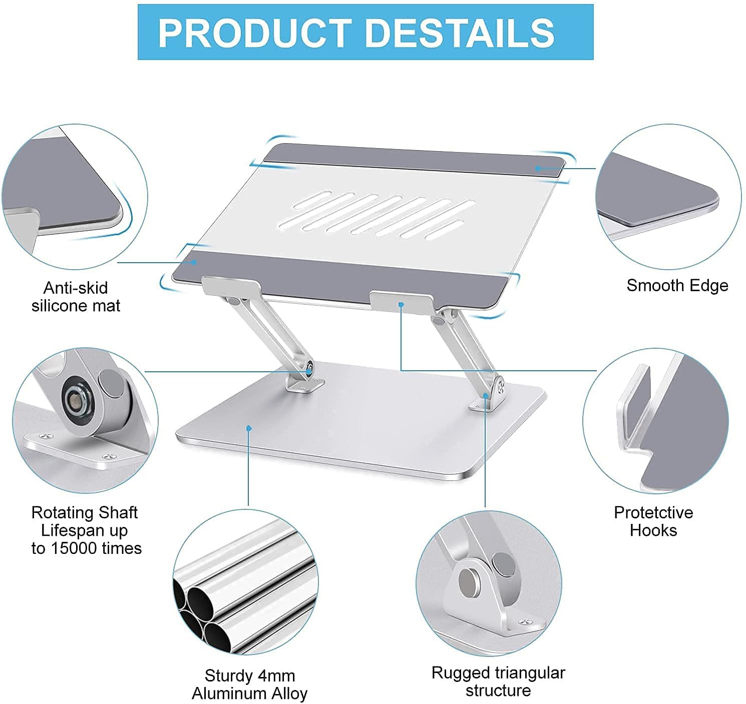 70% Off Discount Aluminum Laptop Stand, Ergonomic Laptop Holder, Portable Computer Stand with Heat-Vent, Compatible with MacBook, Air, Pro, Hp, Dell, Sumsung All Laptop 10-17 - Silver Up To 60% OFF Aluminum Laptop Stand, Ergonomic Laptop Holder, Portable Computer Stand with Heat-Vent, Compatible with MacBook, Air, Pro, Hp, Dell, Sumsung All Laptop 10-17 - Silver