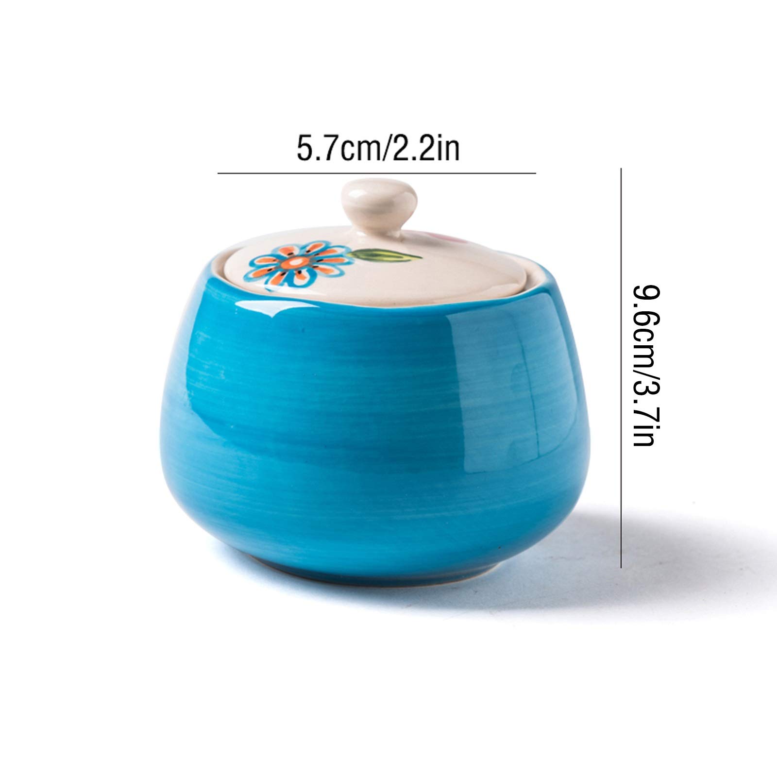Pot de Sucre Sugar Bowl Creative Simple Cuisine Cafe Hôtel Céramique Sugar Bol avec Couvercle Café Saveur Storage Boquet est Un Bon Partenaire for Le café Bol à Sucre