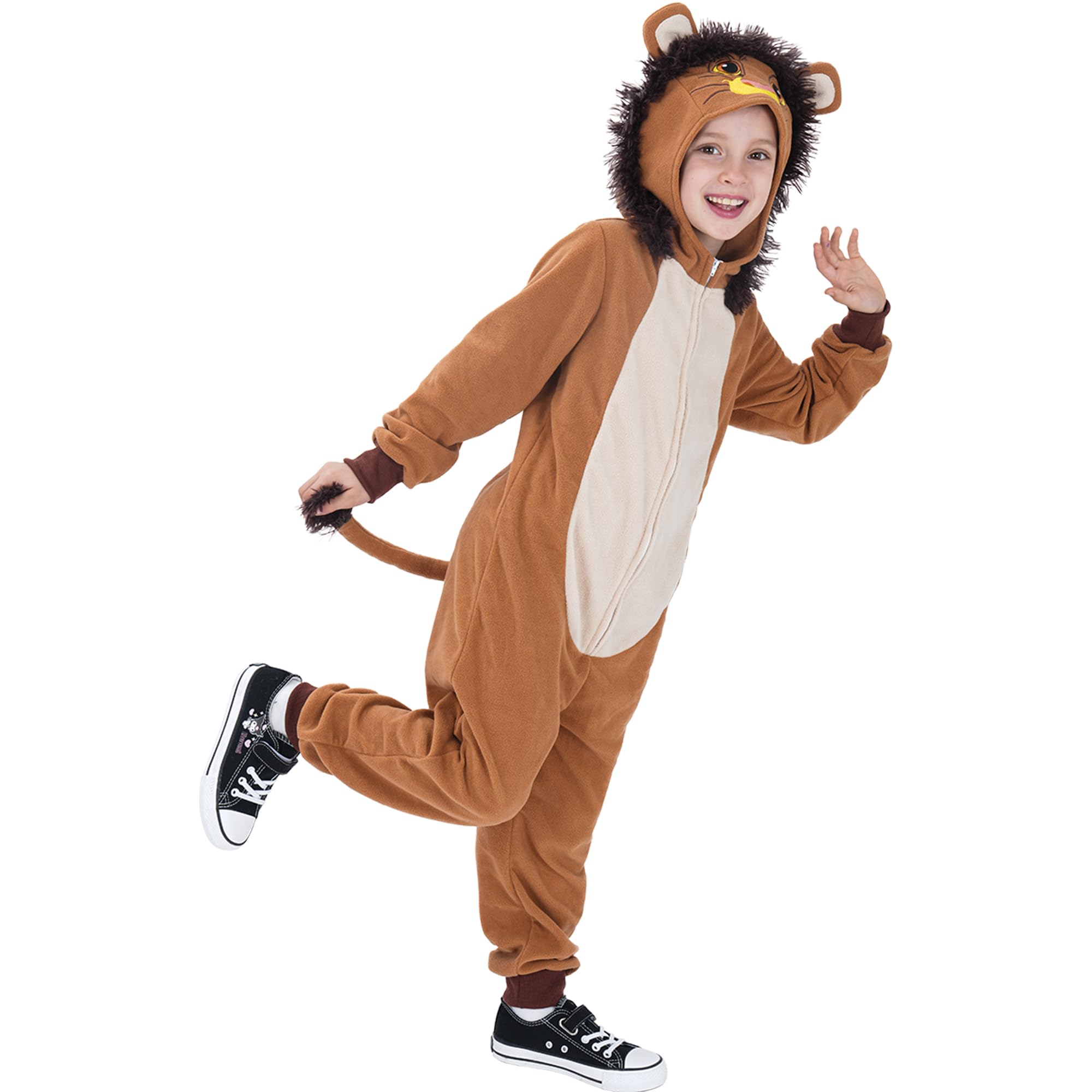 Webeasy Children Tiger Onesie,Unisex Animal Cosplay Costumes,One-piece Outfit