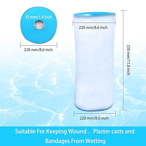 Miniatura 4 de PICC - Funda de ducha de línea, fundas de fundición para ducha, funda impermeable para brazo y codo para adultos, protectores de yeso para vendajes