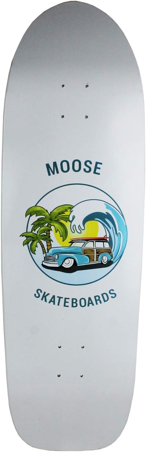 Old School Skateboard Deck Sunset Cruiser 10" x 33" Green/Yellow