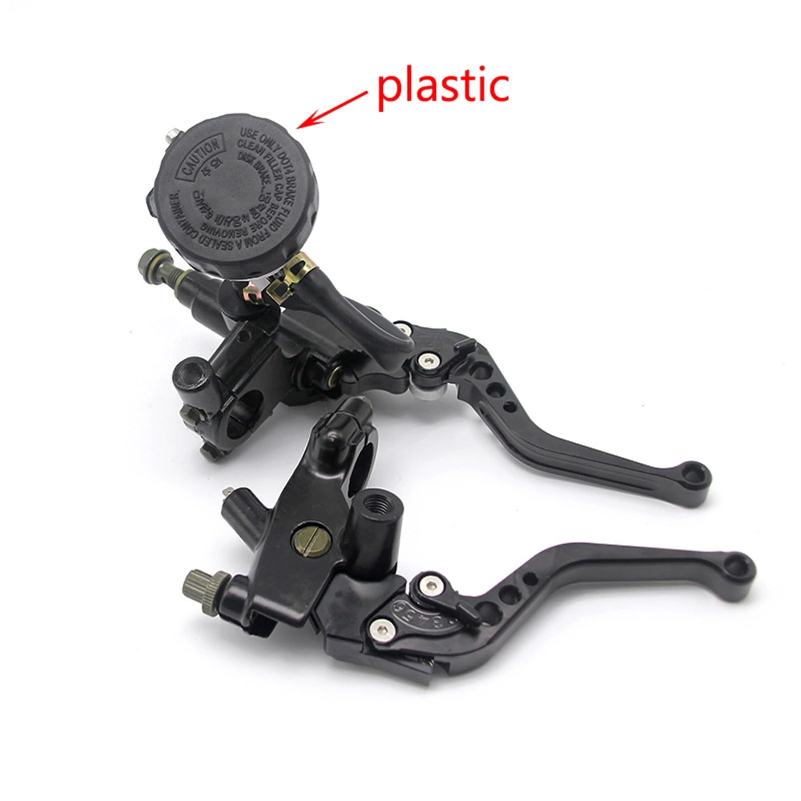 dźwignia sprzęgła Pasuje do Honda pasuje Kawasaki KLX 7/8 "22mm motocykl sprzęgło hamulca główny cylinder hamulcowy zestaw dźwigni zbiornika płynu(Black set)