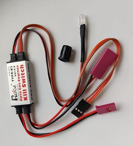 Miniatura 3 de Interruptor de apagado de motor DLE, interruptor opto RC compatible con enchufe Futaba DLA DLE DA Ignition Cut Off- Seguridad 100% tecnología de