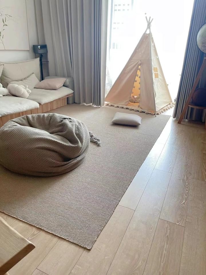 Tapis en sisal naturel fait main haute durabilité finition D1