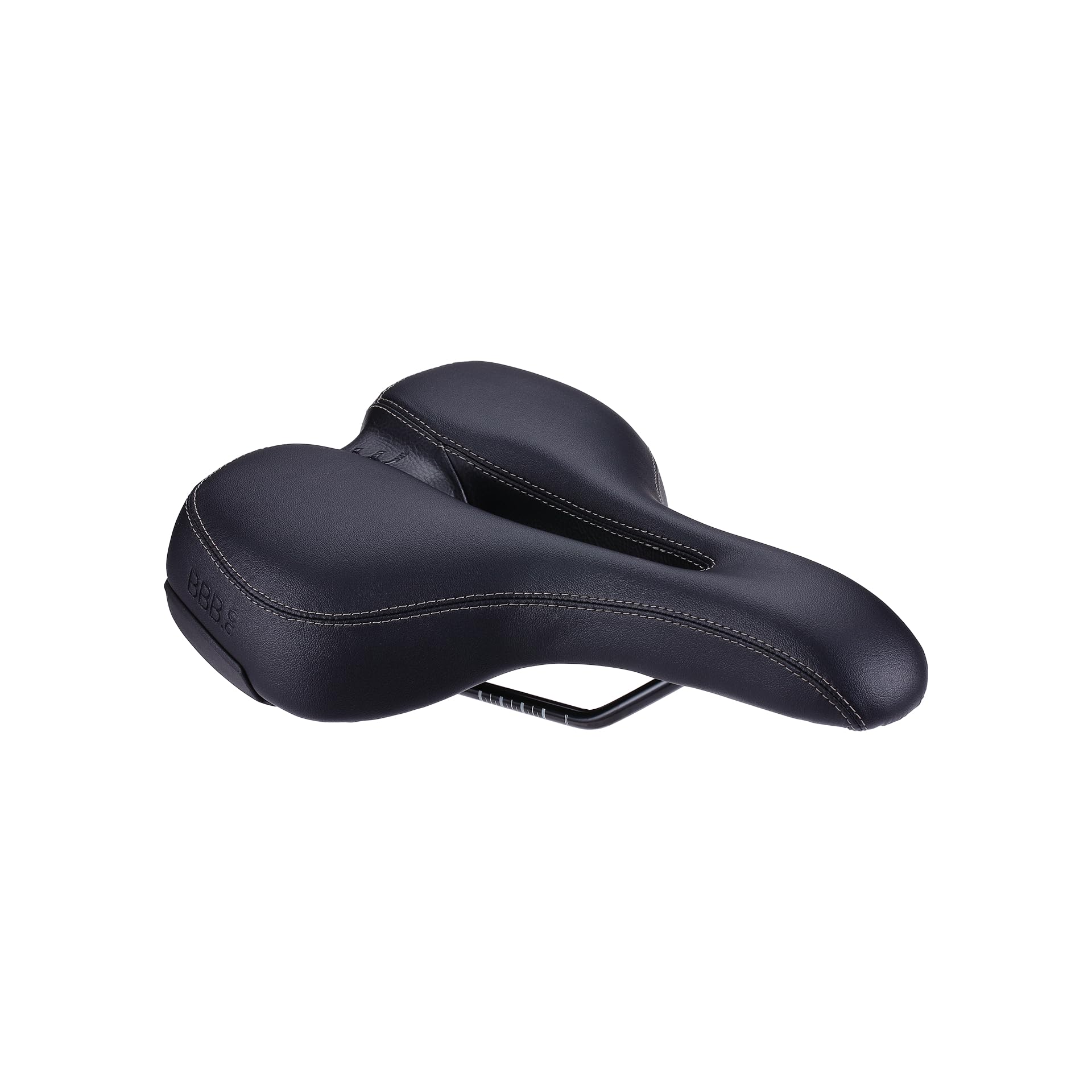 BBB Selle de vélo Active SoftShape I BSD-122 - Unisexe - Design Sportif - avec découpe - Noir