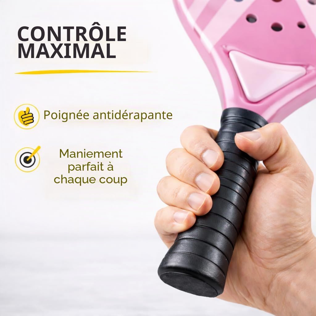 Ensemble de raquettes de padel - Pour adultes et enfants - Raquettes de padel de qualité supérieure pour débutants et confirmés