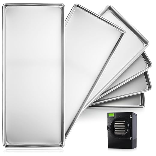 Large Metal Trays for Harvest Right Freeze Dryer Large, Freeze dryer trays for Harvest Right home pro freeze dryer (Large-6pcs)