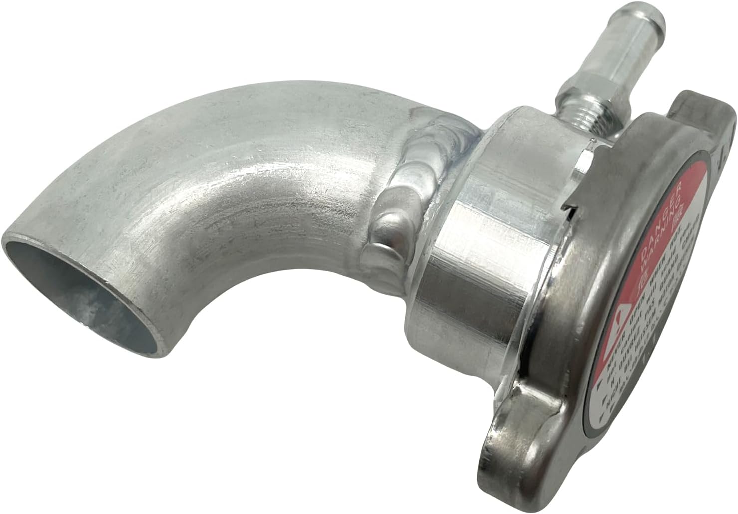 Universal 90 Degree Aluminum Weld On Radiator Filler Neck Kit
