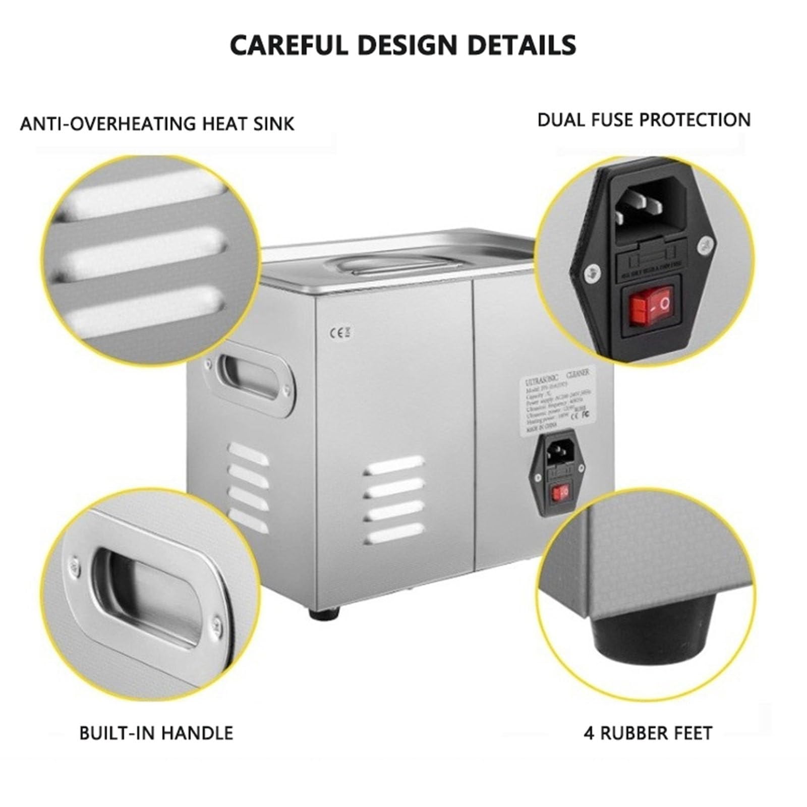 Ultrasonic Cleaner, Edelstahl Ultraschallreiniger 30L | mit digitaler Heizungs-Timer,reiniger ultraschallgerät,schmuckreiniger ultraschall,ultraschallreinigungsgerät brille