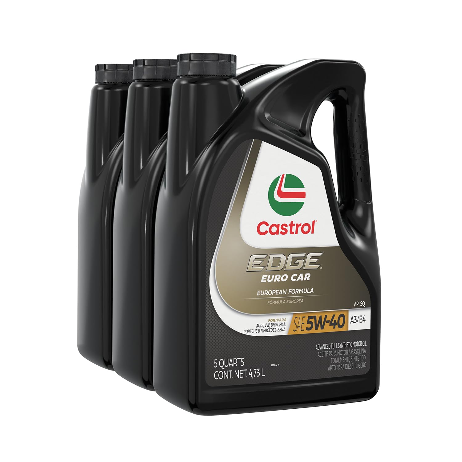 Castrol 5W-40 EDGE 4輪車用 全合成油 Amazon.com: Castrol EDGE Euro 5W-40 A3/B4 高級全合成機油,5 夸脫,3