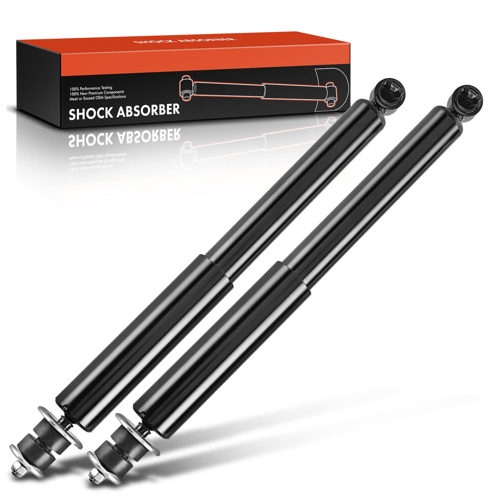 Frankberg 2x Amortisseur à gaz Avant Gauche Droite 525mm Pression de gaz Compatible avec Grand Cherokee II WG WJ 2.7L-4.7L 1999-2003 Remplacer# 37161, 5073460AA