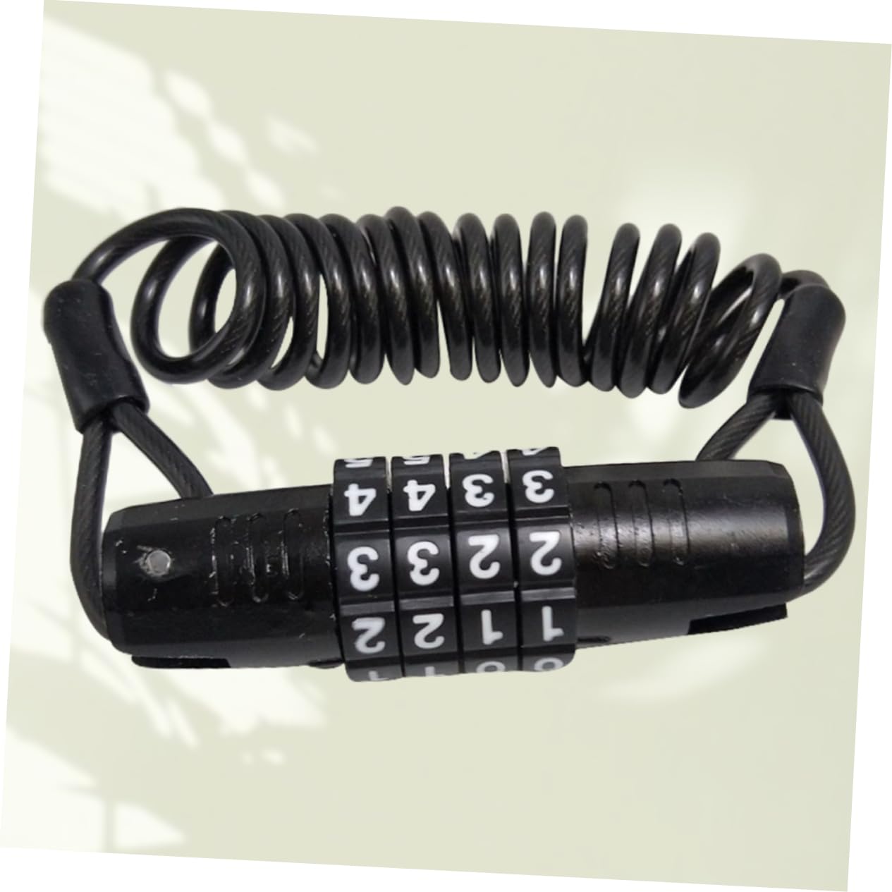 BESPORTBLE 3pezzi Serratura Antifurto Combinazione Digitale Portatile Cavo Resistente Per Biciclette Scooter Sicurezza Pratica e Compatta Per Tuo Veicolo