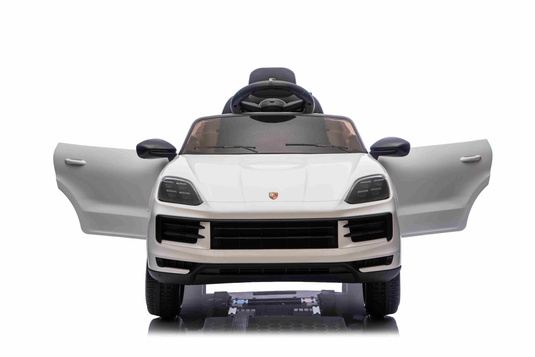 Porsche Cayenne dziecięcy samochód elektryczny 12 V, licencja – pojedyncze siedzenie elektryczne z baterią litową, zawieszenie, silniki 2 x 25 W, pilot zdalnego sterowania 2,4 GHz, MP3