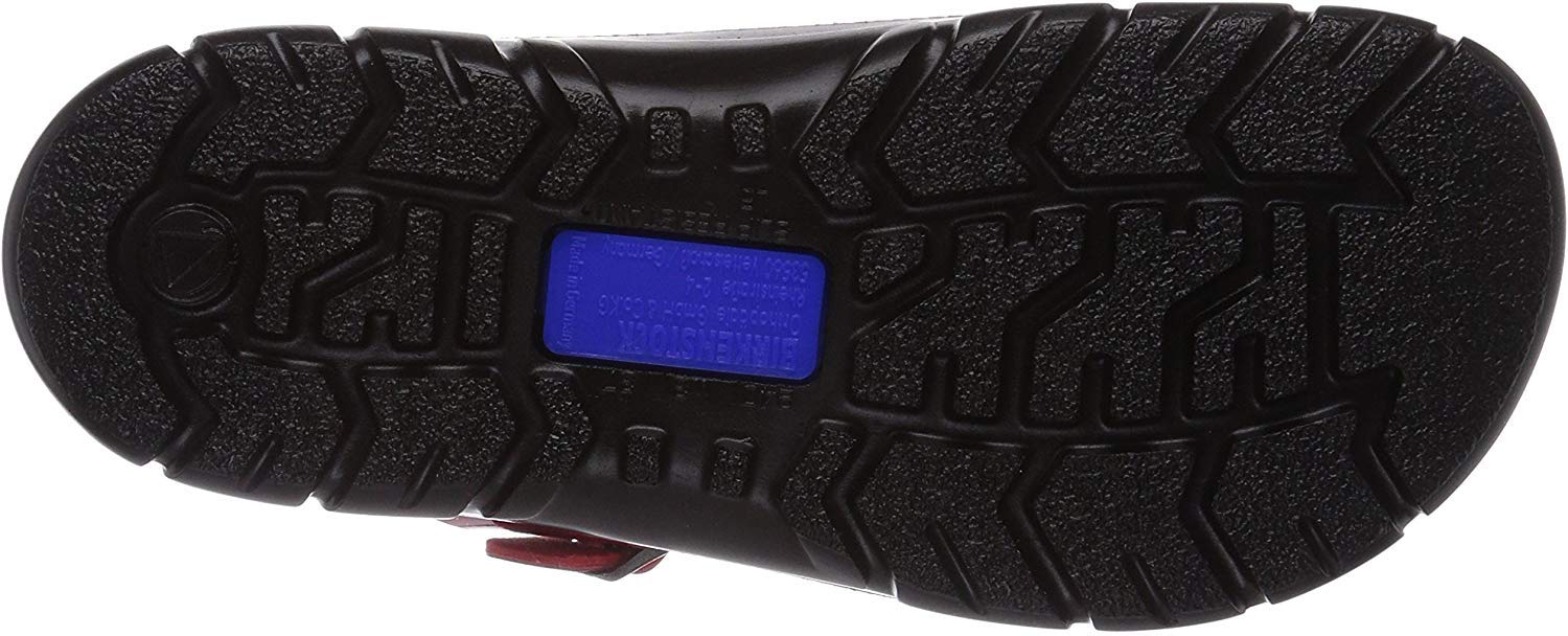 BIRKENSTOCK Classic Saragossa Birko-Flor, damskie sandały z paskiem na kostce, z obcasem klinowym