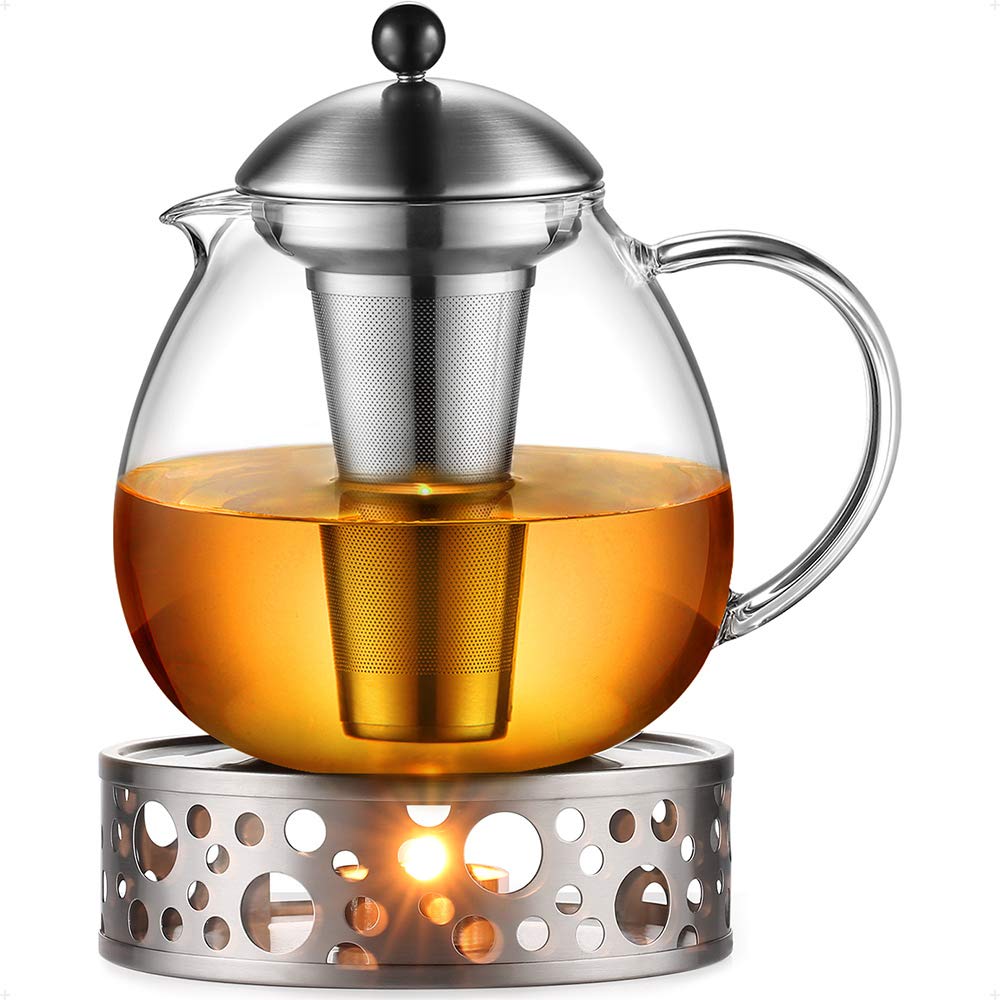 Théière en argent de 1500 ml idéale pour le tea time dominical en famille avec son chauffe-plat