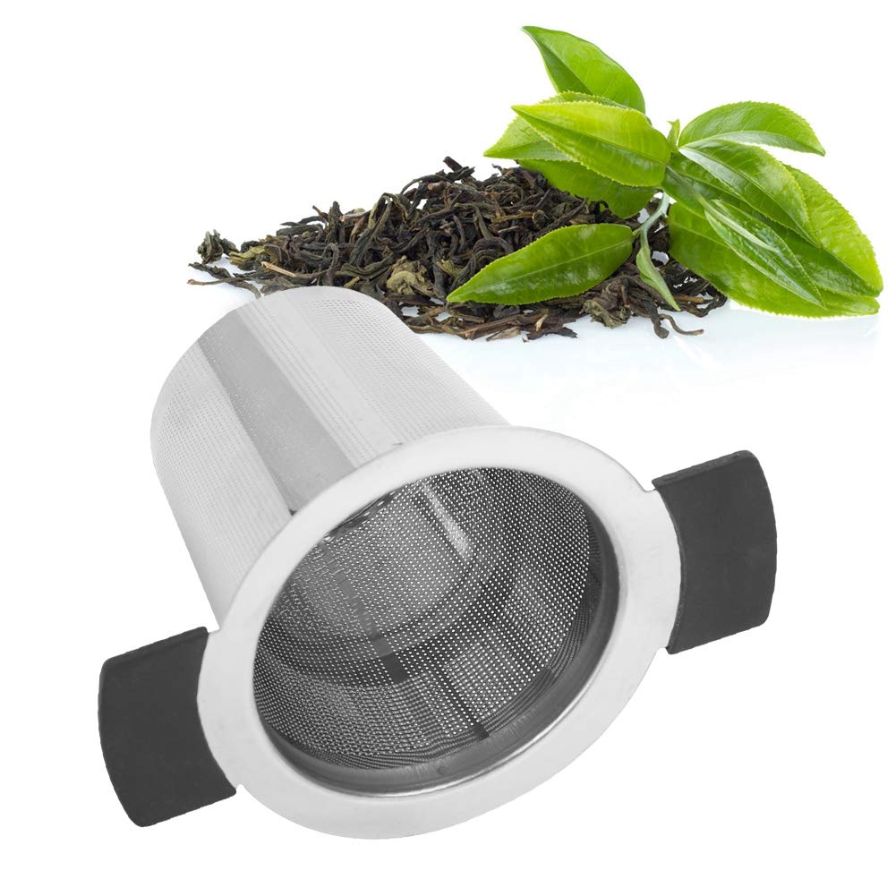 Stainless Steel Tea Filter Cup Infuser Strainer Hygienic Tea Accessories Black