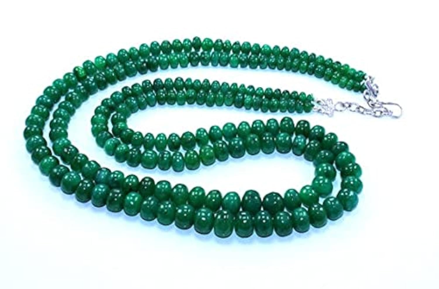 Perles rondelles d'émeraude 5-11mm sans facettes pour éviter d'irriter la peau sur vos bijoux