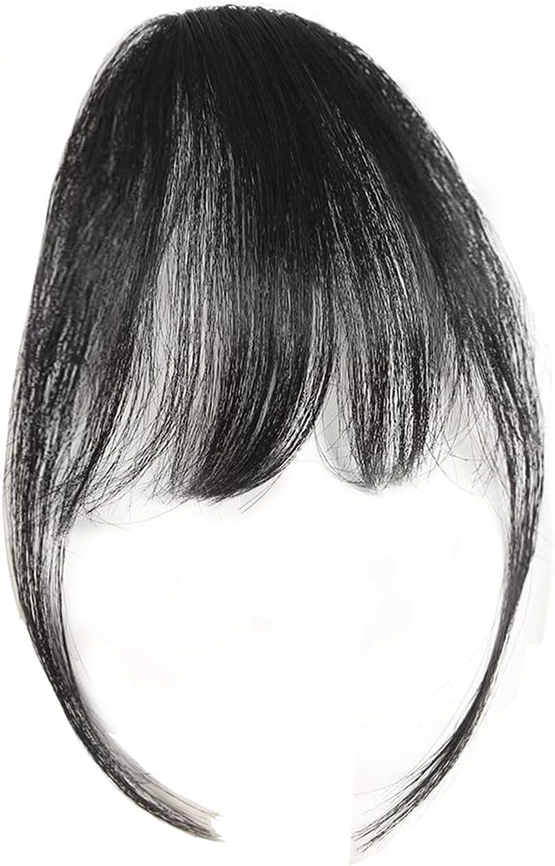 Scheibe Clip in Front Hair Bang Fringe Hair Extension Piece Thin (Natural Color)