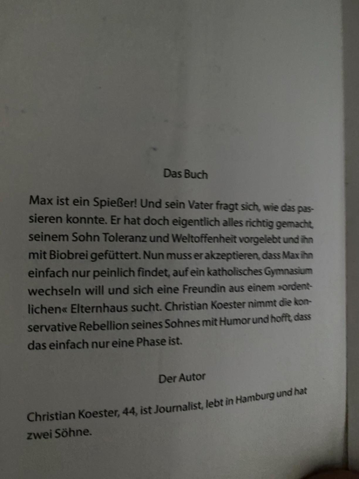 Mein Sohn Ist Ein Mörder Buch Deutsch Mein Sohn ist ein Spießer, Ihrer auch?: Die Leiden eines Vaters
