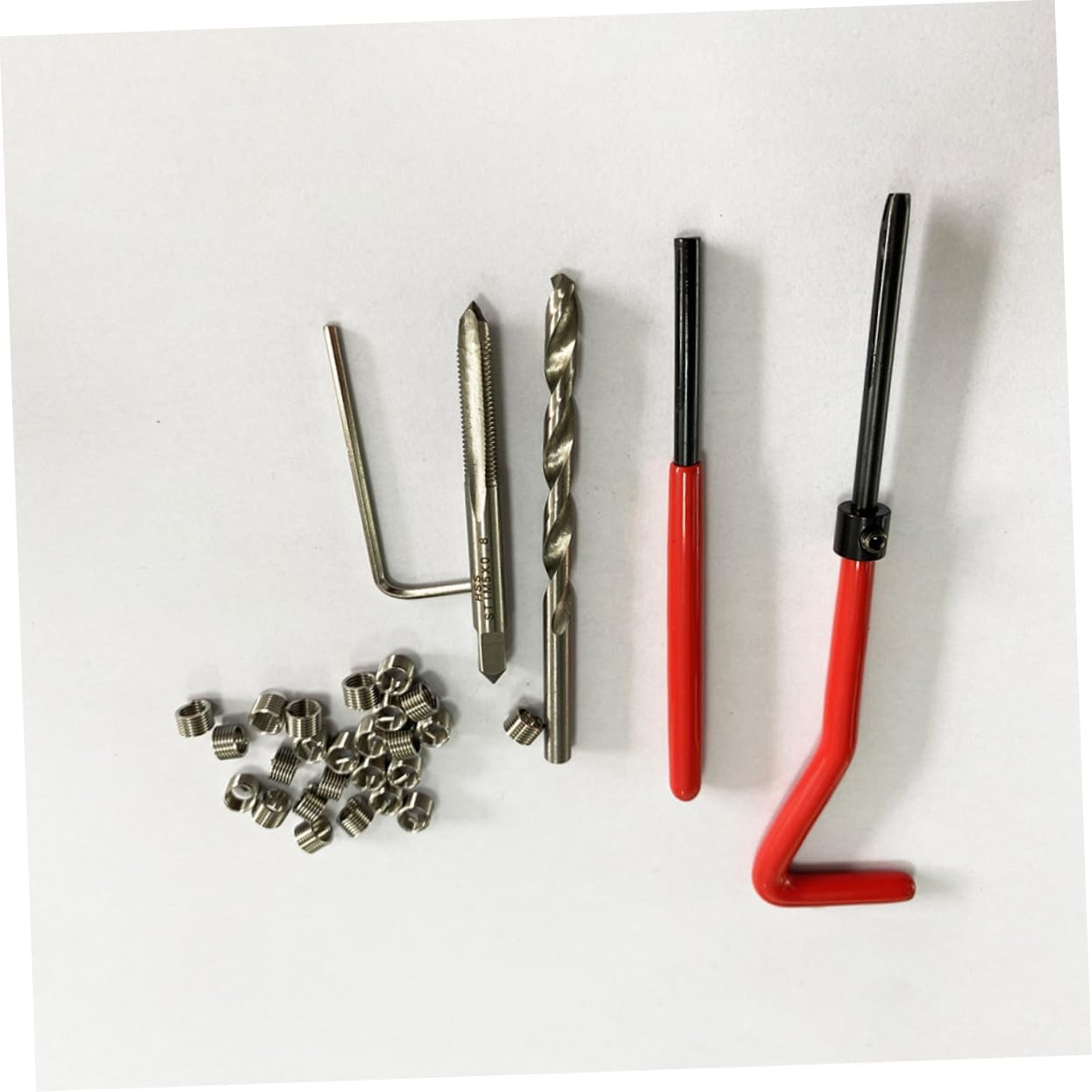 Mikinona 30pcs Thread Repair Tool Kit Professional Thread Inserts Durable Repair for Damaged Use Tools for Automotive and Home