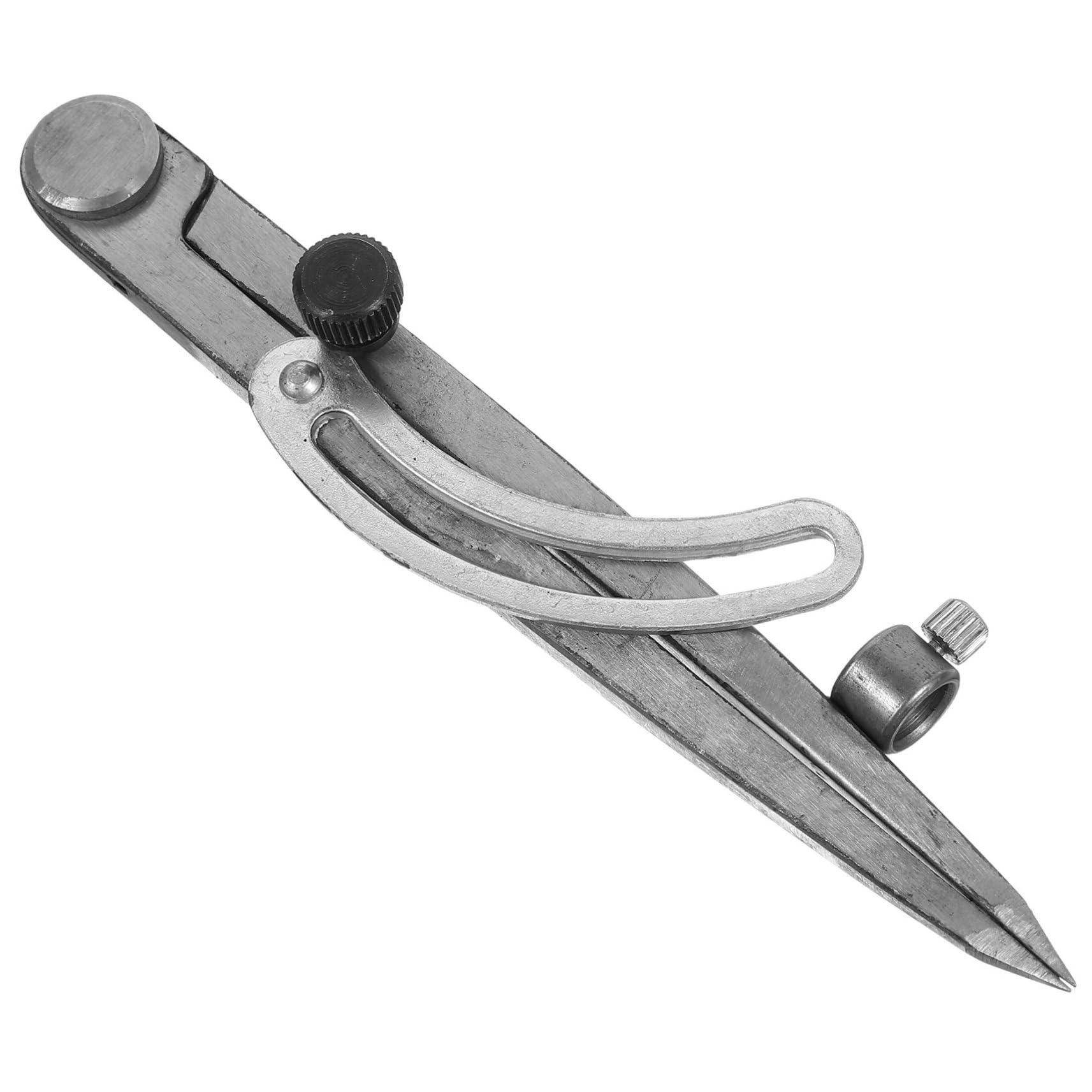 5 Pièces Jauge De Marquage Compas Boussole Multifonction En Cuir Boussole Pour Le Travail Du Bois Boussole à Ressort Jauges De Traçage Portables Outil Diviseur Silver Acier Carbone