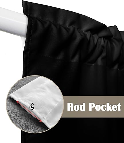 Miniatura 6 de Litter Star Cenefa de cortina con diseño de manzanas rojas de granja, bolsillo trasero negro, cenefas de cocina para ventana pequeña, gotas de agua