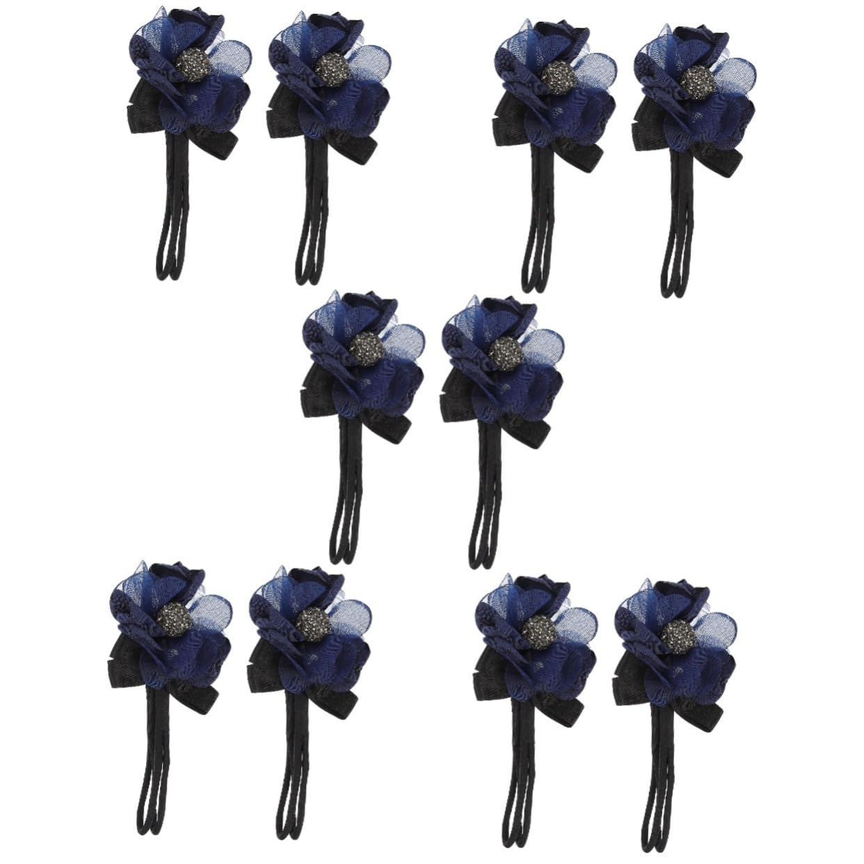 FRCOLOR 5 Juegos De Coleteros Elásticos Con Flores Para El Pelo Elásticos Y Agradables Para La Piel Accesorios Para El Pelo Para Niños Y Niñas 2 Unidades X 5
