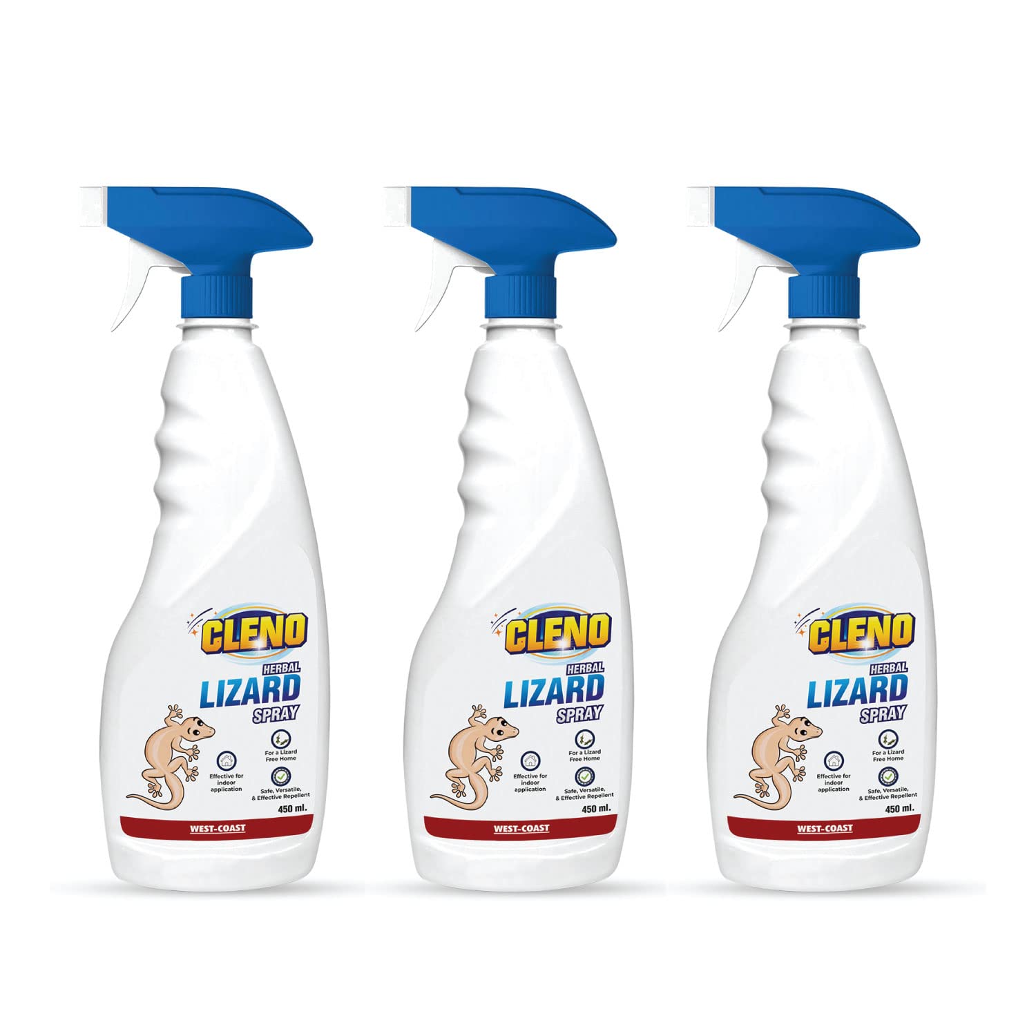 Cleno Herbal Lizard Repellent Spray | Completely Herbal | Made with Camphor, Lavender Oil & Eucalyptus Oil | Eco-friendly & Biodegradable | Baby-Safe, Skin-Safe – 450ml (Pack of 3) (Ready to Use) (B0C1H2XB1K) Amazon Price History, Amazon Price Tracker