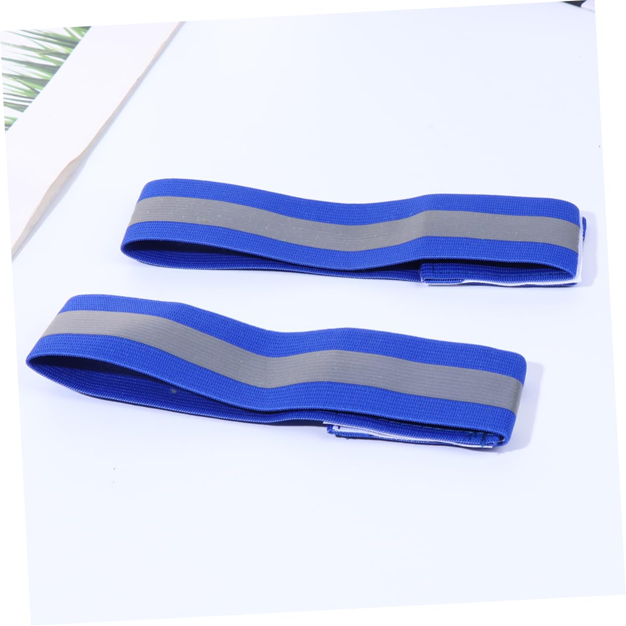 Toddmomy 24pièces Brassard Réfléchissant Luminous Arm Band Sécurité pour Nuit Course Cyclisme Et Jogging Accessoire Extérieur Visibilité Bleu