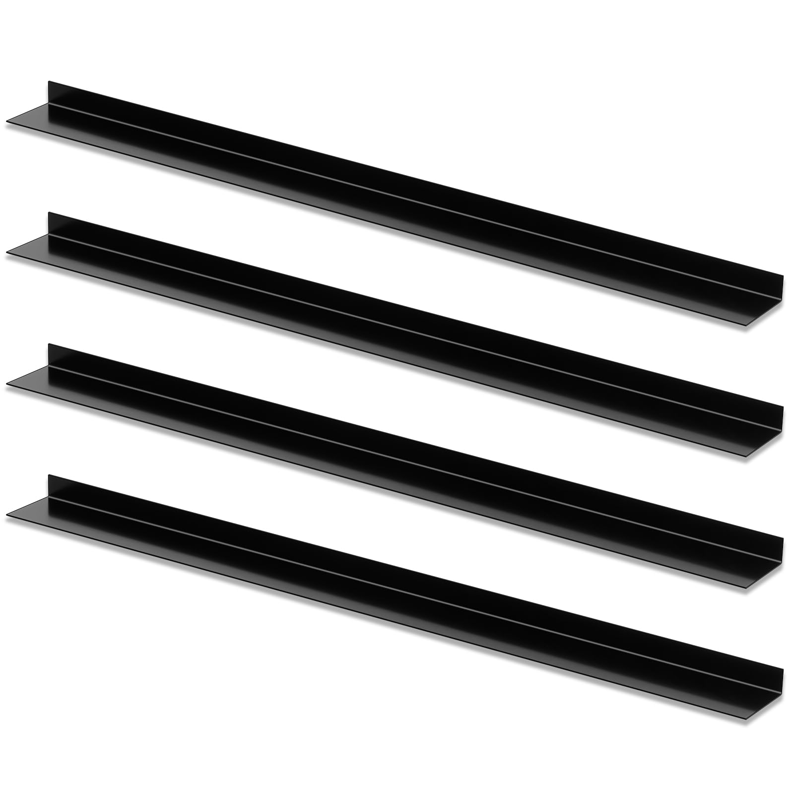 zonon 4 pcs stair and window sill nosing protector 3634 x 334 x 134 aluminum alloy rustproof amp scratch resistant edge protection for kids amp pets easy installation for indoor amp outdoor uses