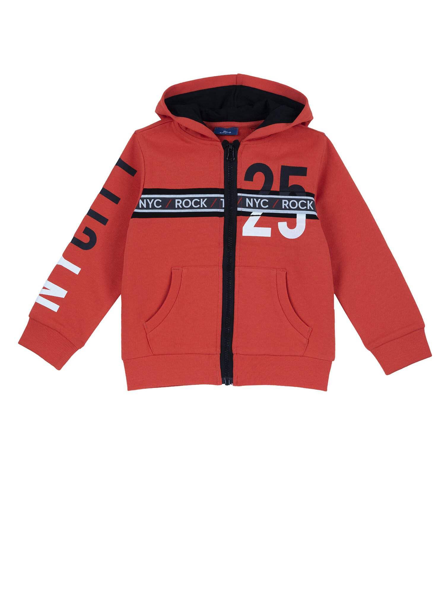Sweat enfant rouge Chicco pull coton manches longues confortable - 3