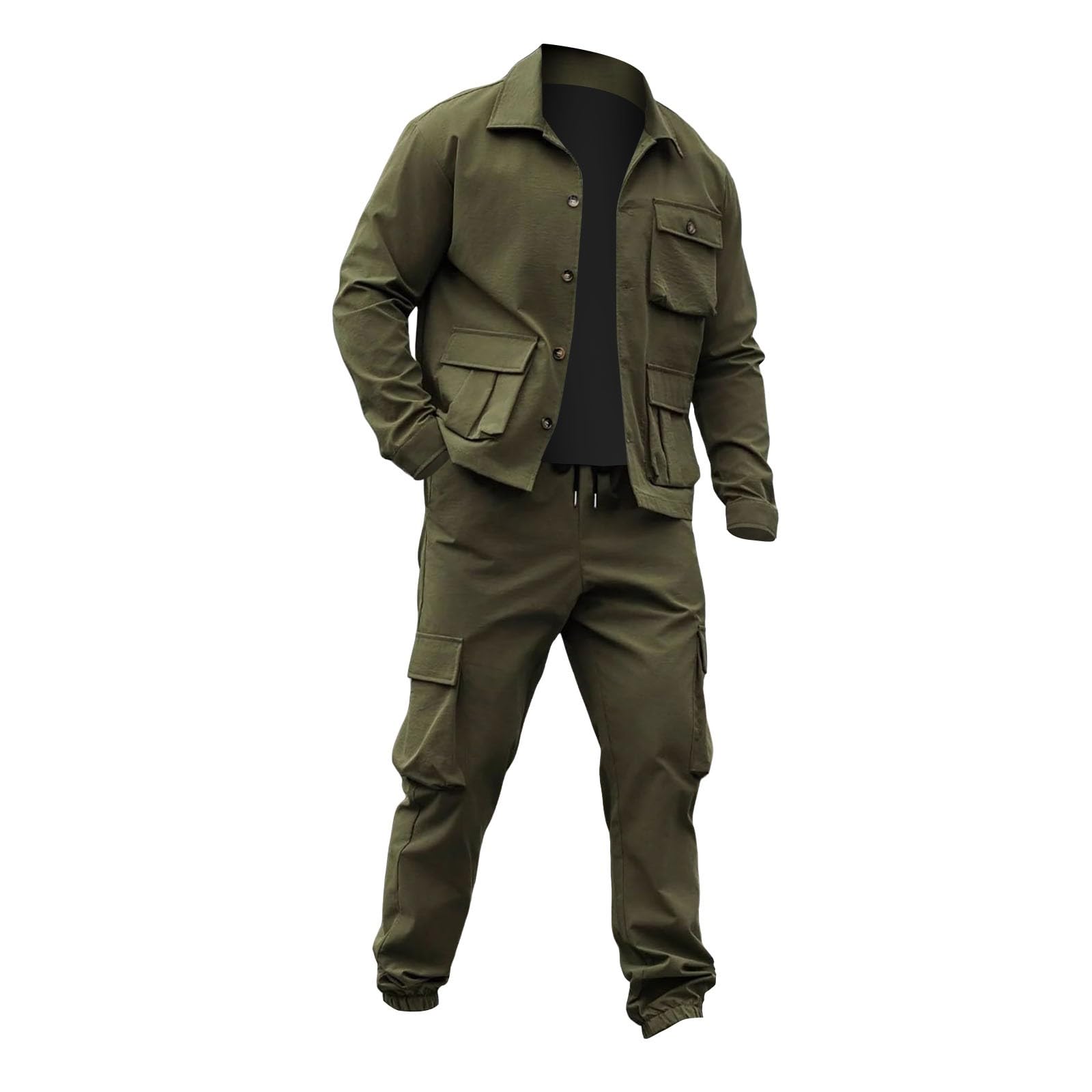 Trainingsanzug Herren Gym Männer Suit Fussball Jogginganzug Freizeit Outfit