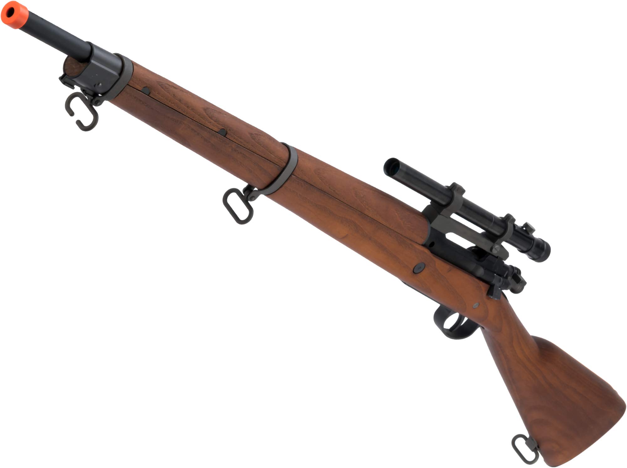 Evike Airsoft - G&G Top Tech GM1903 A4 Airsoft Green Gas / CO2 Gas Airsoft Rifle with Real Wood Furniture