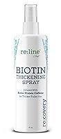 Vista 2 de Biotin - Spray de engrosamiento del cabello para cabello fino, spray texturizante para prevención de pérdida de cabello, tónico para cabello fino
