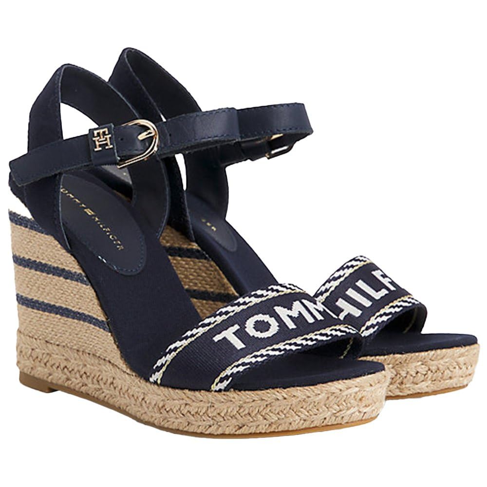 Tommy Hilfiger Espadrillas Wedge Donna Seasonal Webbing Wedge Tacco a Zeppa