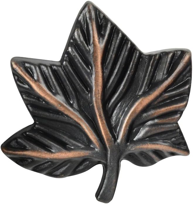 Knob Deals #2857 - Ivy Leaf Knob, Oil-Rubbed Bronze