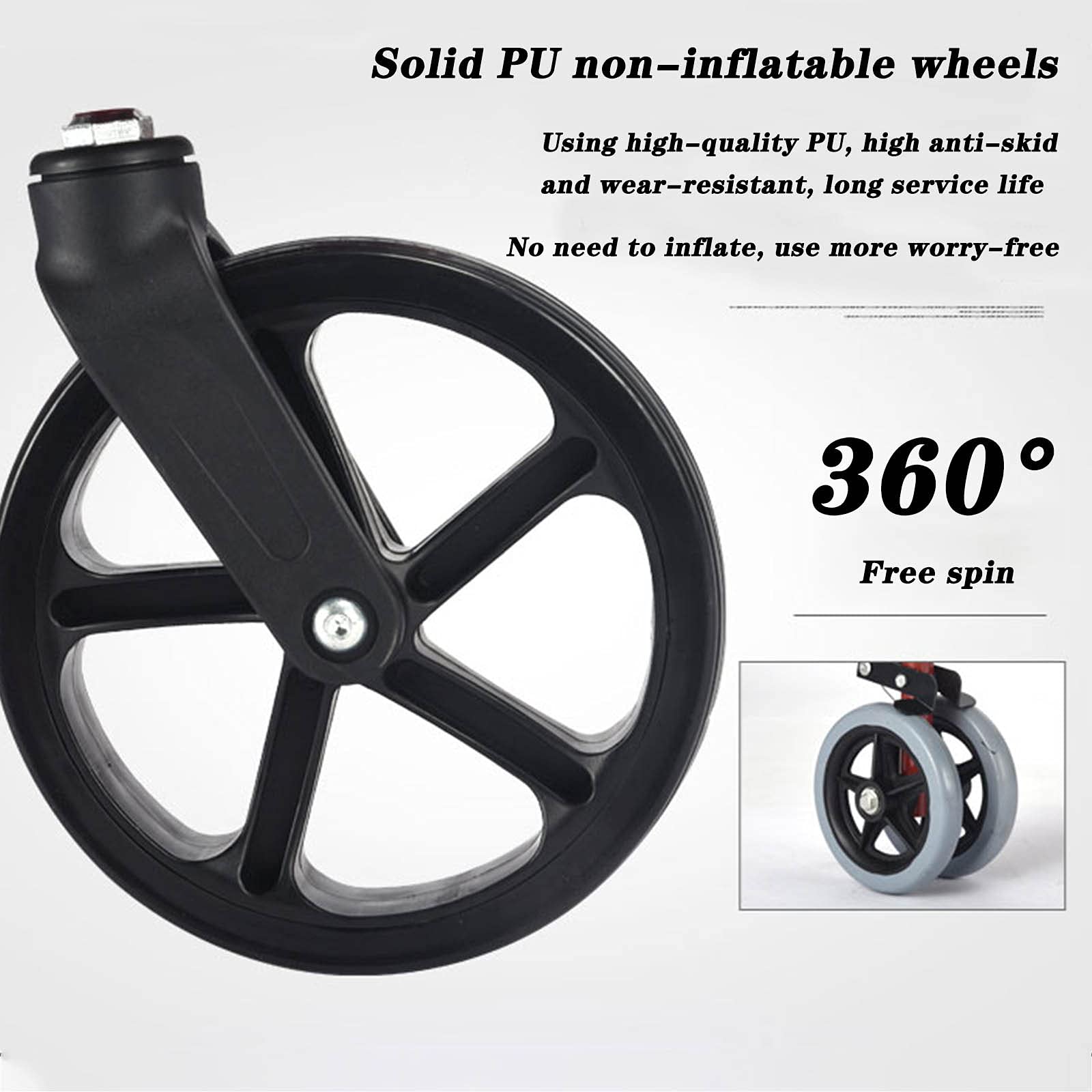 Andador Plegable Andador Andador De Transporte Andador con Asiento Y Ruedas - Andador Plegable Y Silla De Transporte Marco Ligero