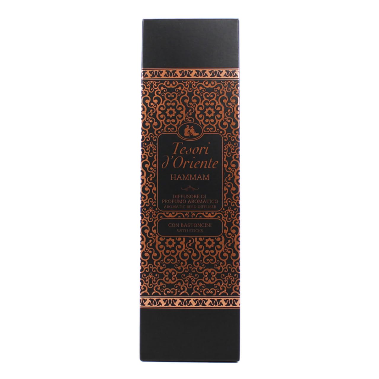 6X Tesori D´Oriente, Hammam Diffusor für Stäbchen,Raumduft Diffusor mit Stäbchen 200ml + Beni Culinari Kostenloser Schlüsselanhänger