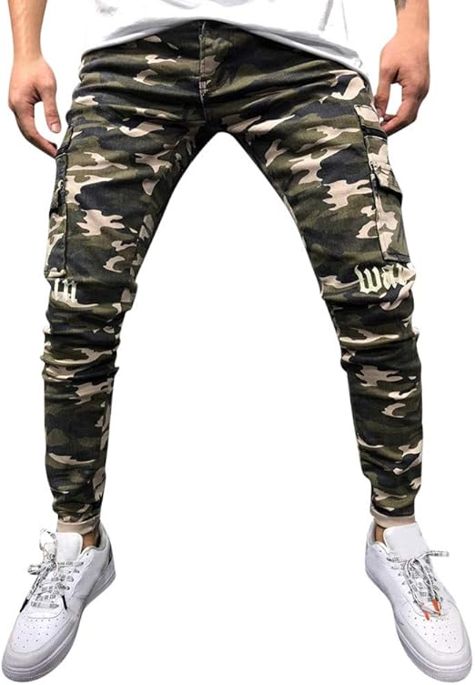 Skinny camo pants mens Clearance
