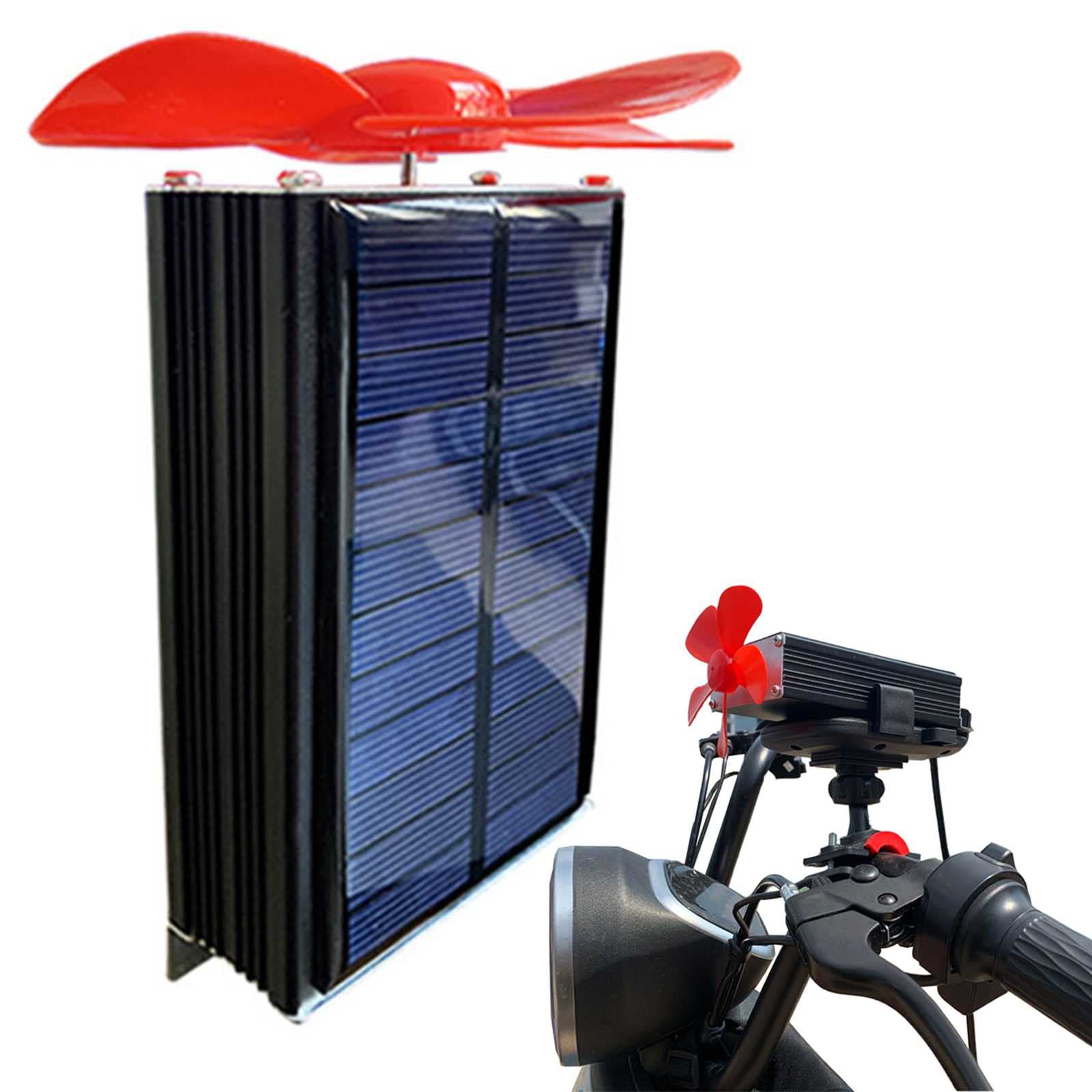 Solarstrombank, Wind Range Generatoren Automatisches Aufladen Von ElektromotorräDern Und Elektrofahrzeugen, Usb-Handy-Ladefunktion Wasserdicht Windkraft-Solarstrom-Generator