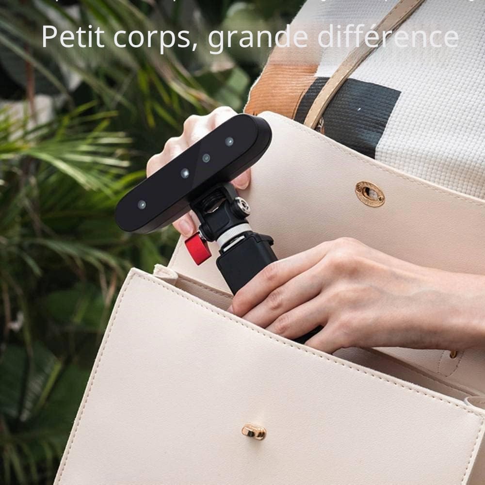 Creality CR-Scan Ferret Scanner 3D avec précision de 0,1 mm, double mode, scanner portatif avec fréquence d'images jusqu'à 30 FPT, 3D pleine couleur, prend en charge les statues de taille moyenne