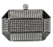 Chicastic Rhinestone Stud Octagon Hard Box Clutch Wedding Bridal Bridesmaid Cocktail Evening Bag