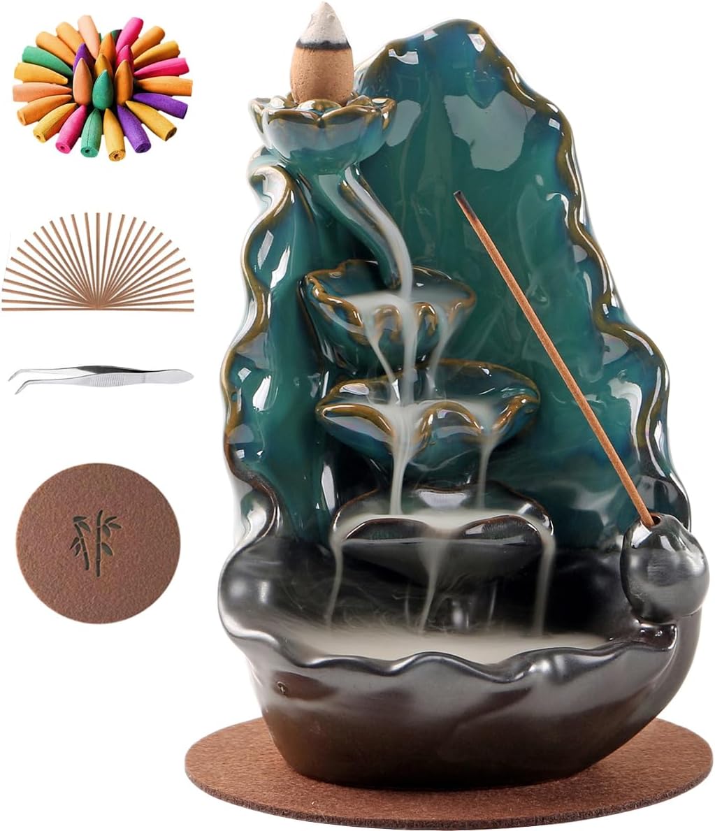 Incense Waterfall Ceramic Incense Holder Backflow Incense